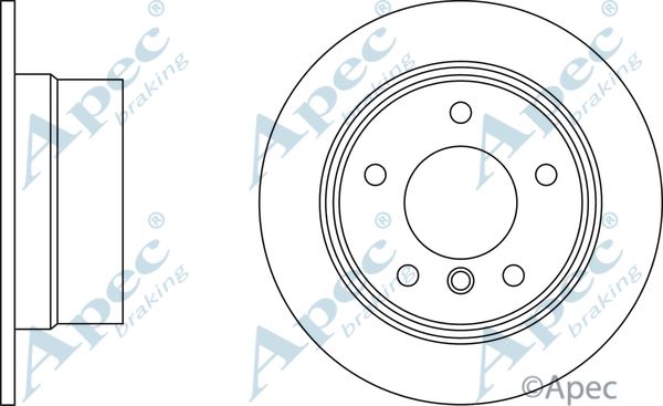 APEC BRAKING stabdžių diskas DSK352